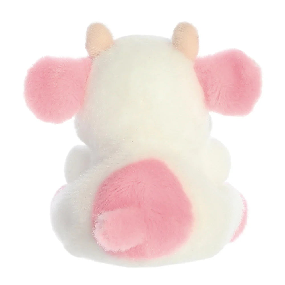 Palm Pals  Belle Strawberry Cow 5 Inch Plush Soft Toy