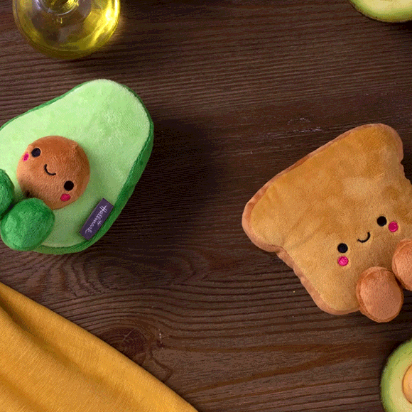 Hallmark Better Together Avocado & Toast Magnetic Plush Soft Toy Pair