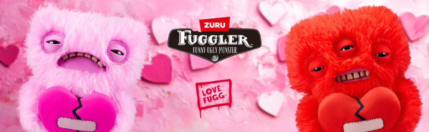 Fuggler Pink Love Fugg by ZURU Funny Ugly Monster Plush Soft Toy (Approx 9 Inch)