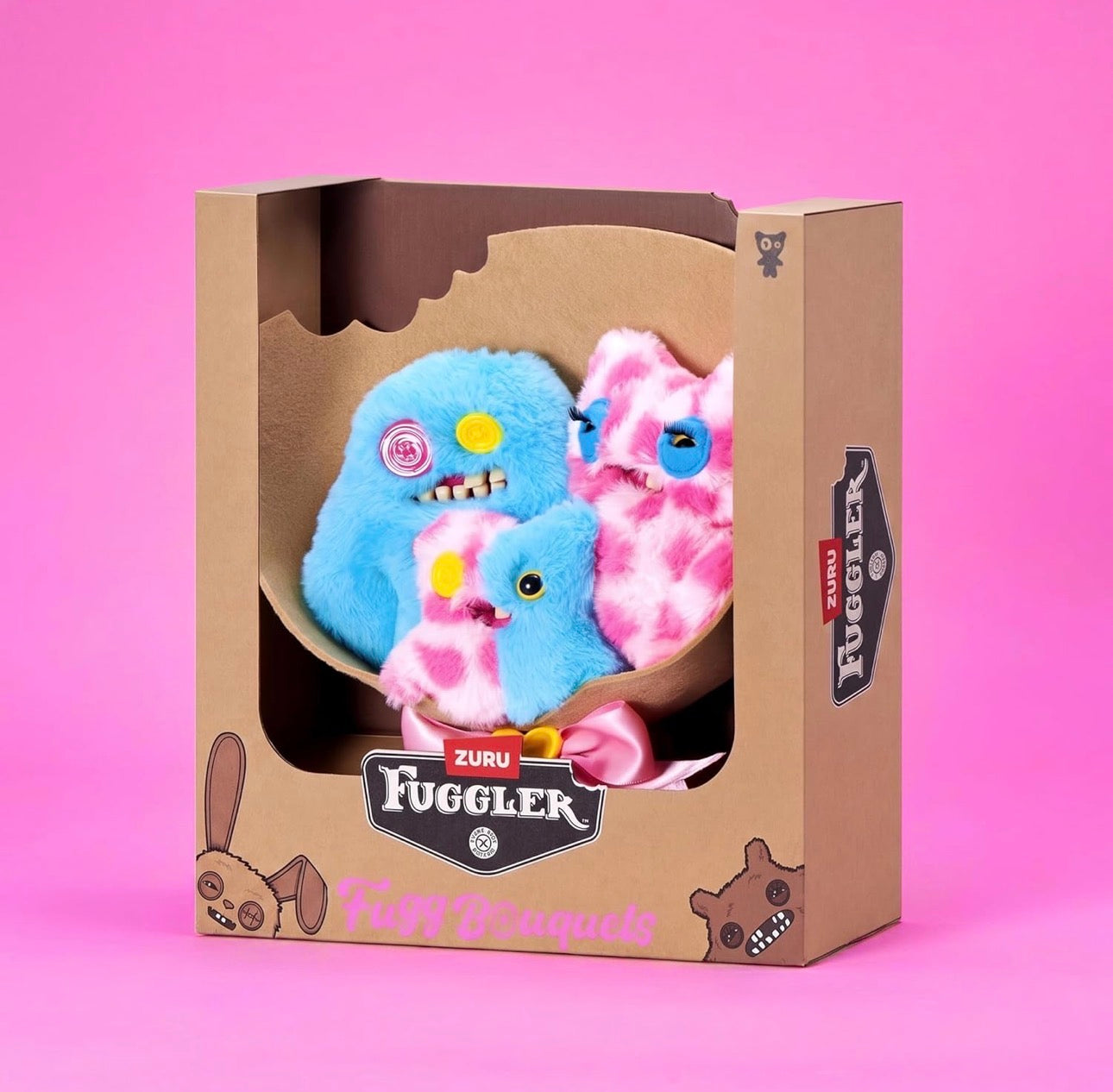 Fuggler Fugg Plush Bouquet Sasquoosh, Stinkface & Squooshface