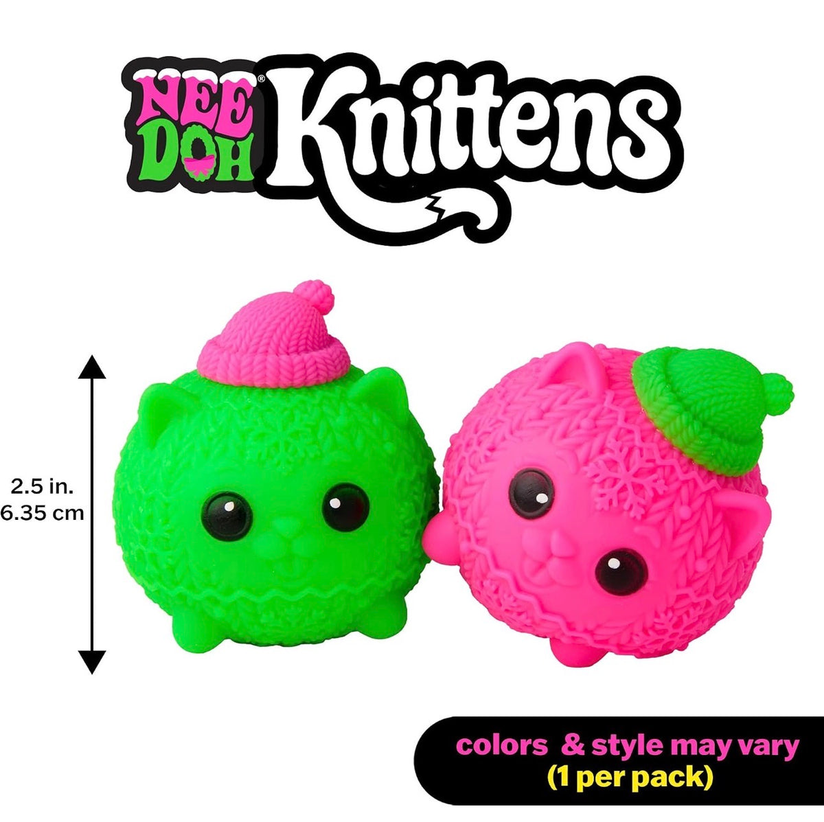 NeeDoh Knittens Sensory Fidget Toy with Knitted Texture (x1 Supplied)