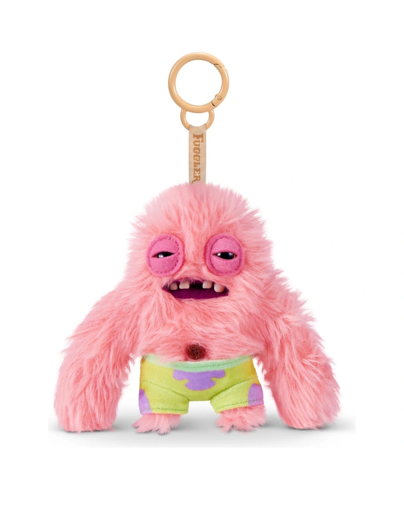 Fuggler X SpongeBob Patrick Plush Keyring Bag Charm Funny Ugly Monster Approx 5 Inch(x1 Supplied)