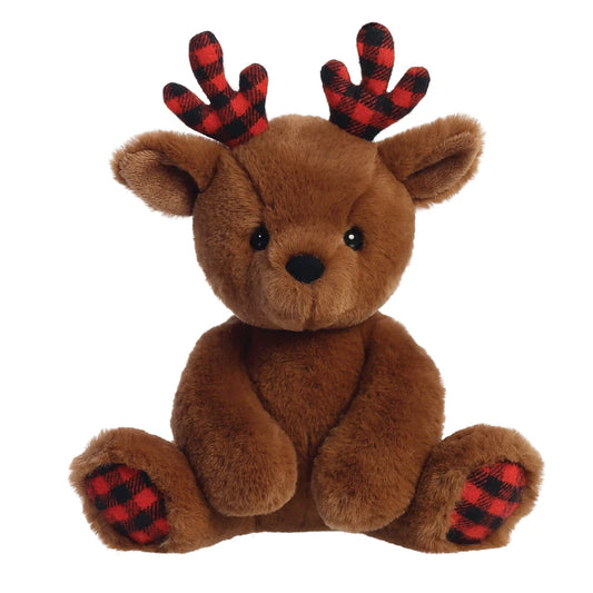 Merry Reindeer Brown Soft Toy 24cm
