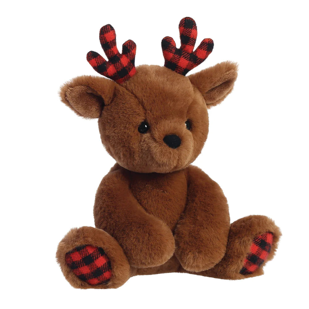 Merry Reindeer Brown Soft Toy 24cm