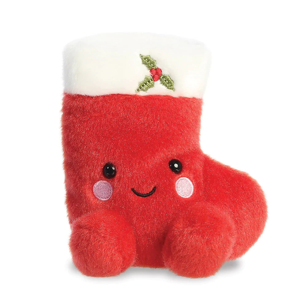 Palm Pals Holly Stocking 5 Inch Christmas Plush Soft Toy