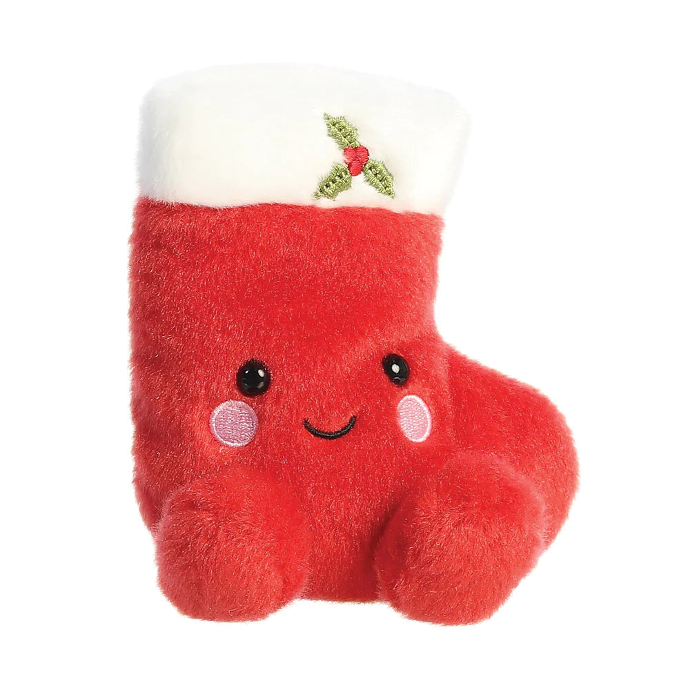 Palm Pals Holly Stocking 5 Inch Christmas Plush Soft Toy