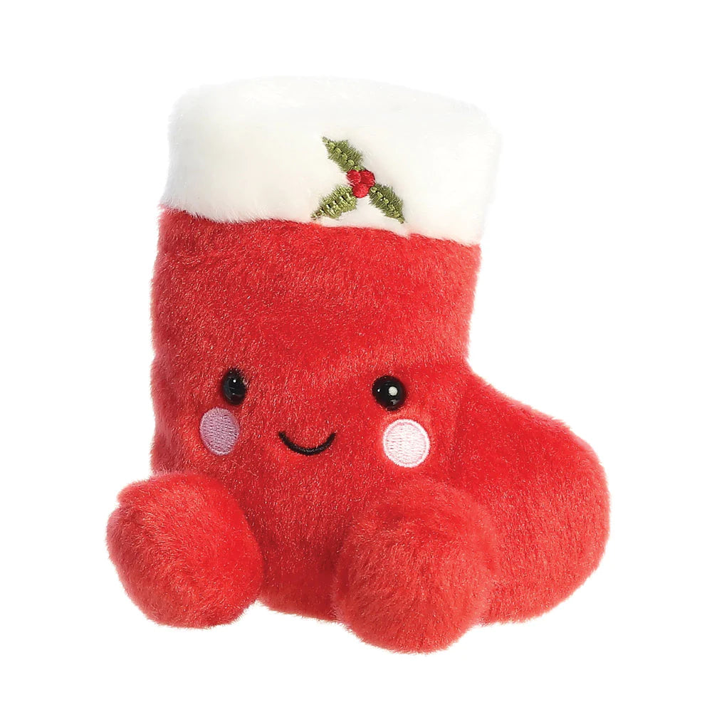 Palm Pals Holly Stocking 5 Inch Christmas Plush Soft Toy