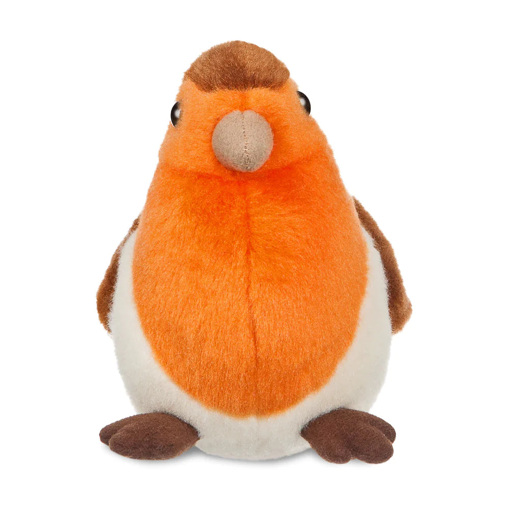 Aurora Mini Flopsies Robin 20cm Christmas Plush Soft Toy