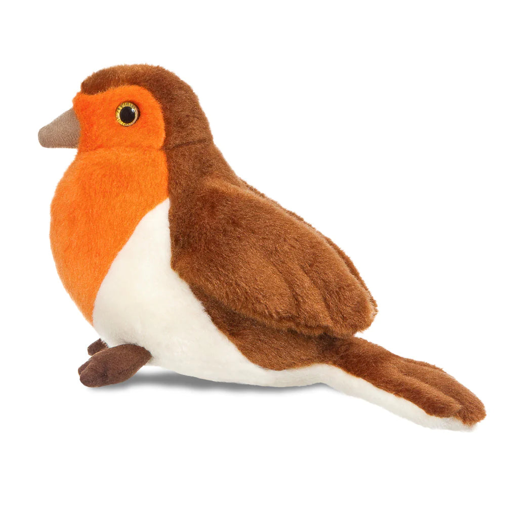 Aurora Mini Flopsies Robin 20cm Christmas Plush Soft Toy