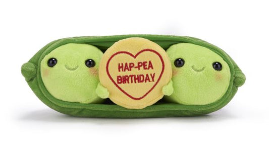 Swizzels Love Hearts Hap-Pea Birthday Plush 7 Inch