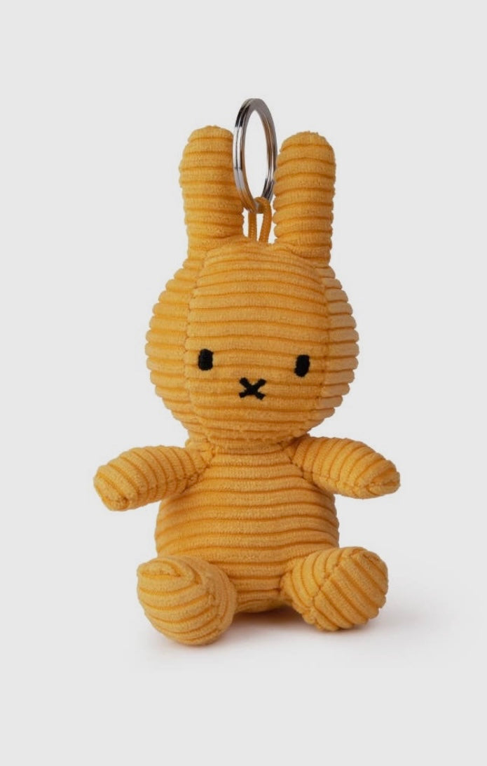 Miffy Yellow Plush Corduroy Keyring 10cm