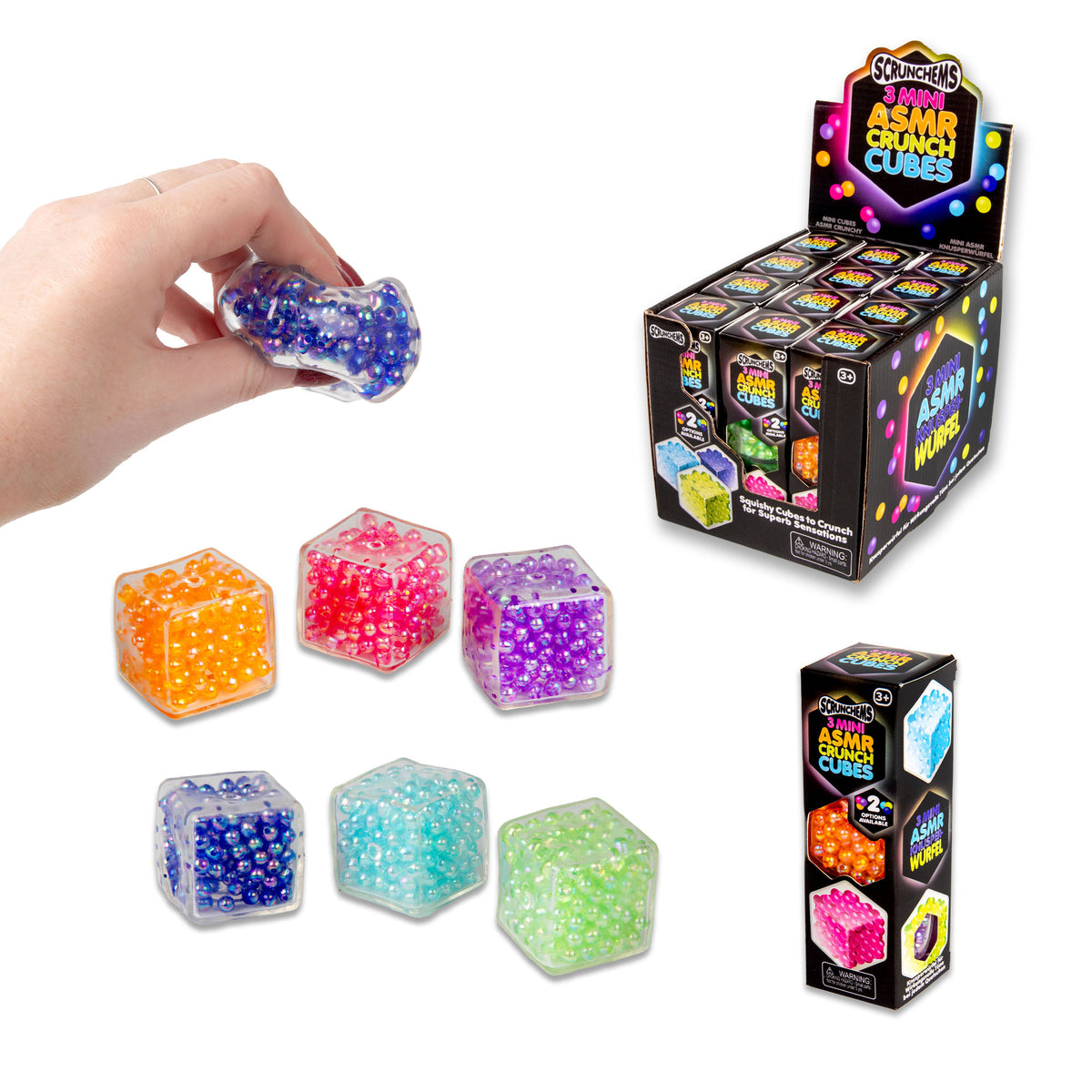 Scrunchems ASMR Crunch Cubes – 3 Pack