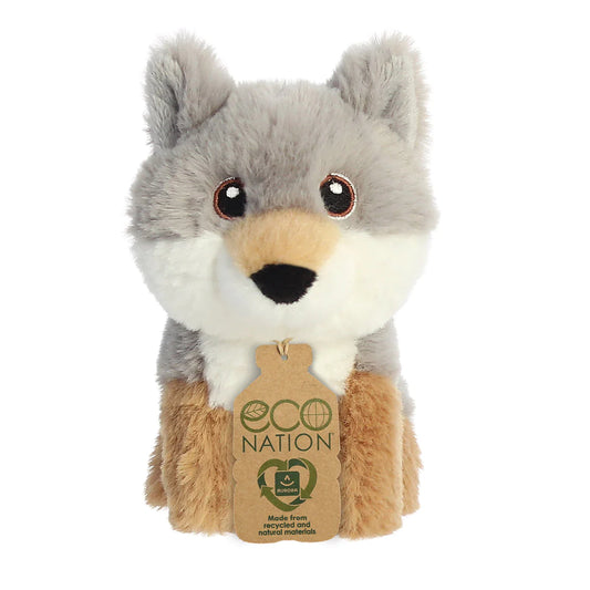 Eco Nation Mini Wolf Soft Toy 5 Inch