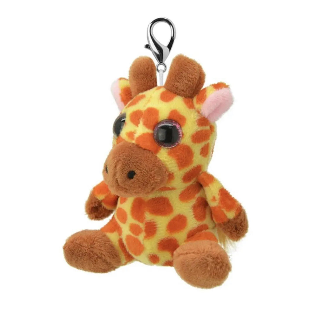 Wild Planet Orbys Giraffe Plush Keyring Clip 8cm