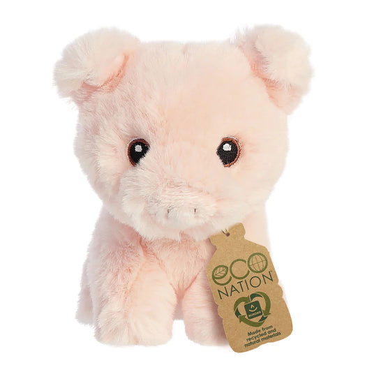 Eco Nation Mini Pig Soft Toy 5 Inch