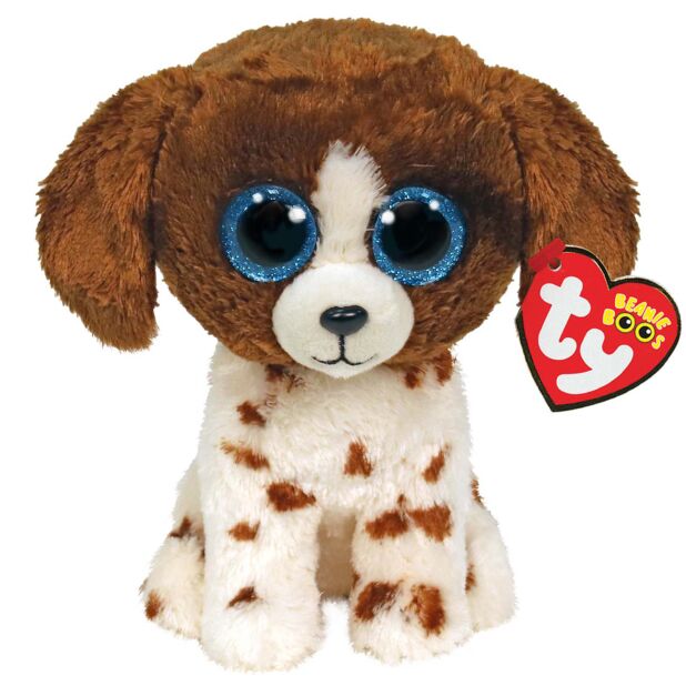 Ty Beanie Boo Muddles the Dog 6 Inch Plush Soft Toy