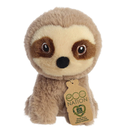 Eco Nation Mini Sloth Soft Toy 5 Inch