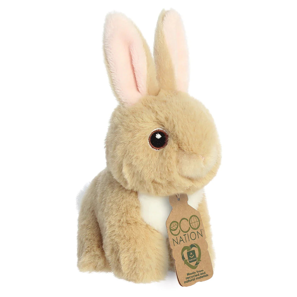 Eco Nation Mini Tan Bunny Soft Toy 5 Inch