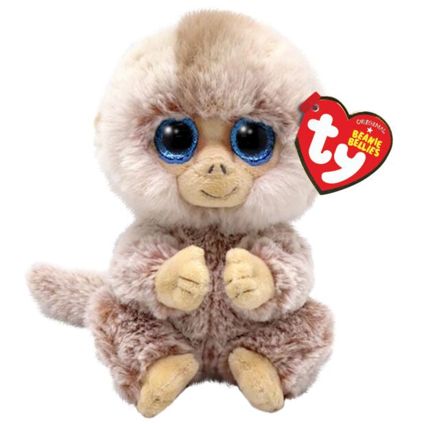 Ty Stubby Monkey Beanie Bellies Plush Soft Toy 6 Inch